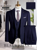 Black Smart Stripe Suit