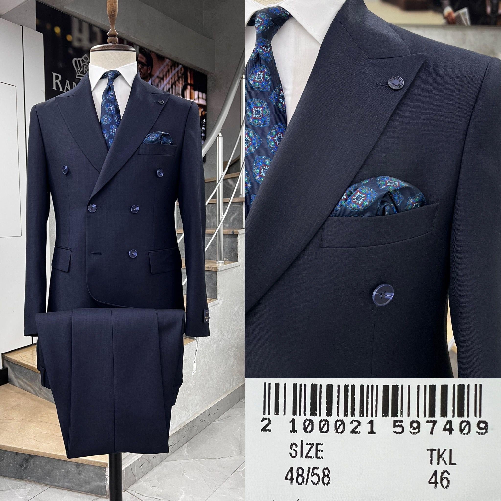 Turkish Double-breasted Suit