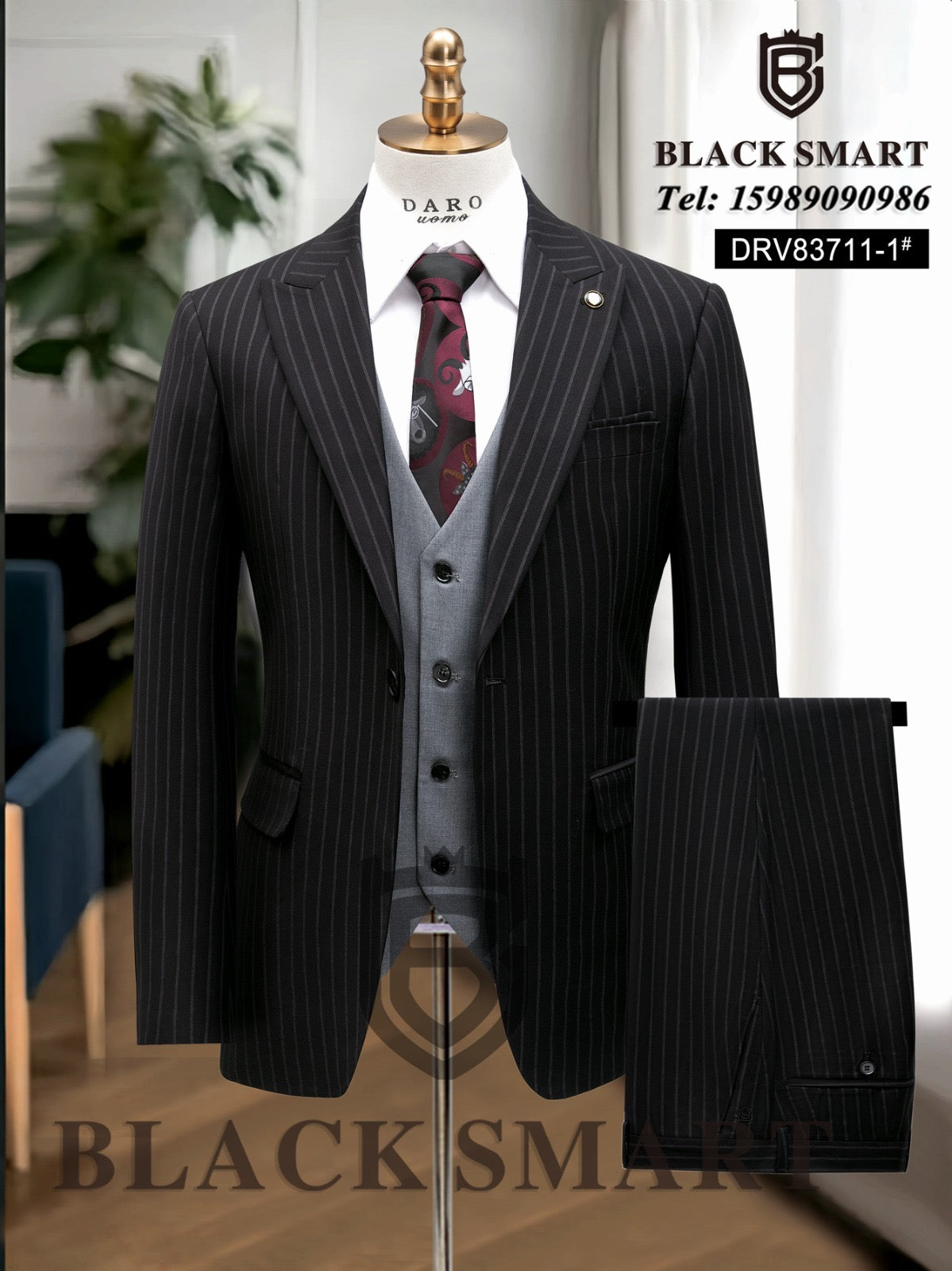 Black Smart Men Suit