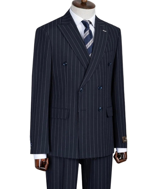 Double breasted  Stripe Suit