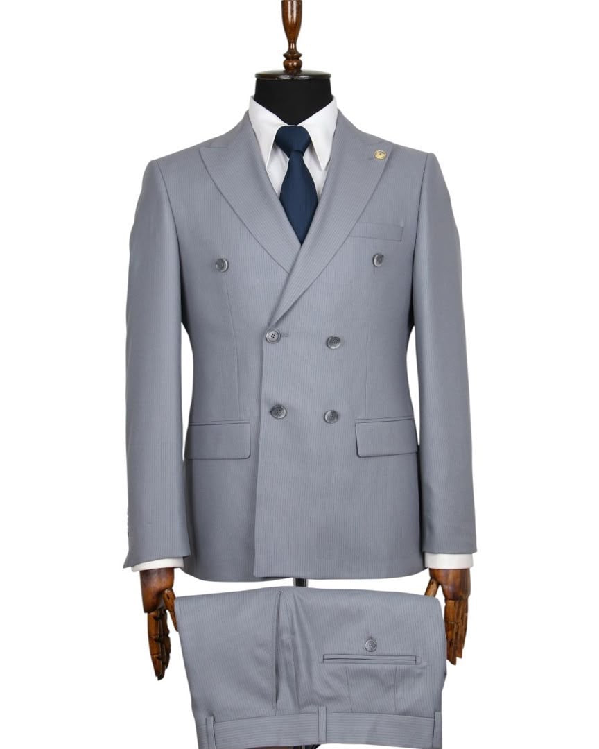 Turkish Stripe Double breasted Suit