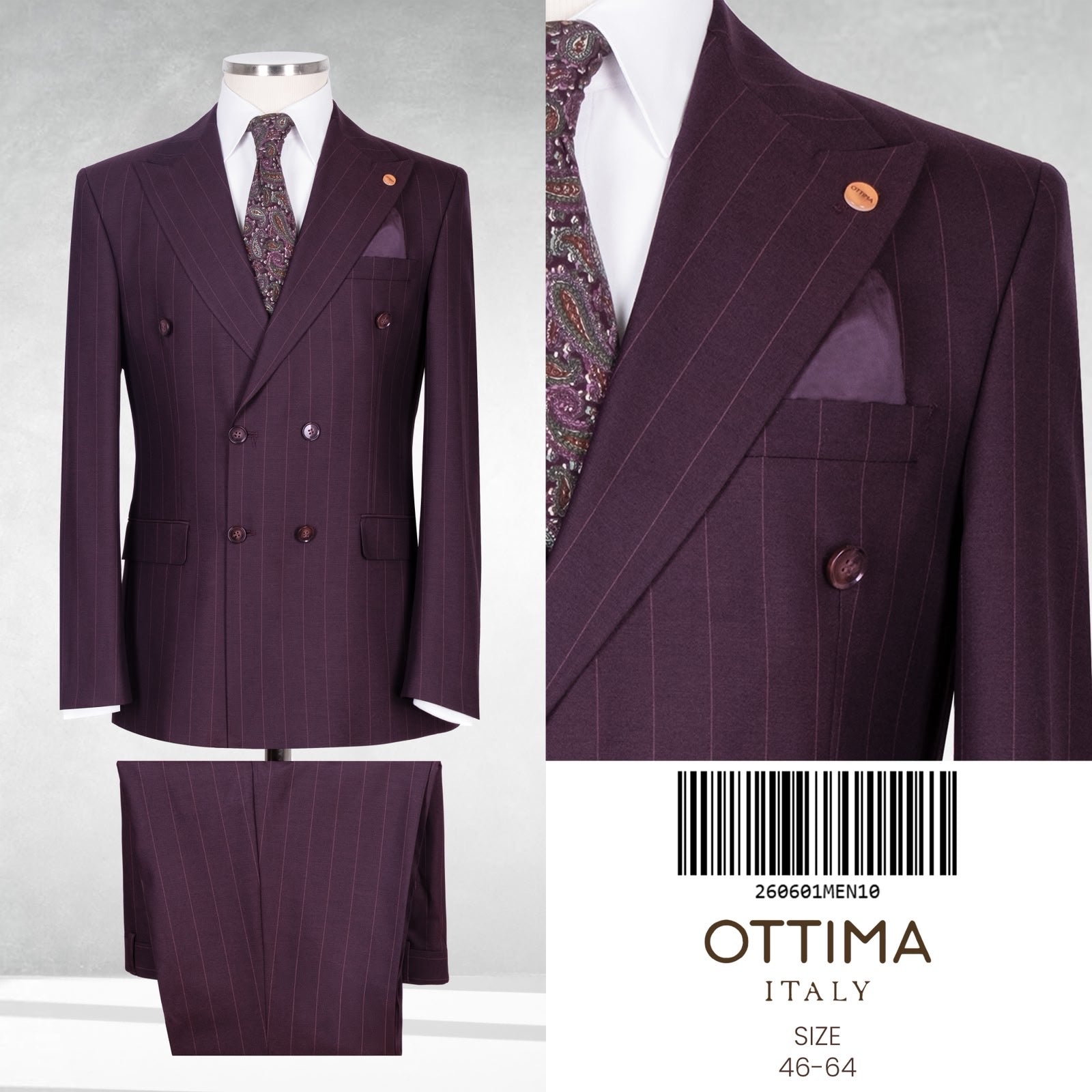Double breasted Stripe Suit